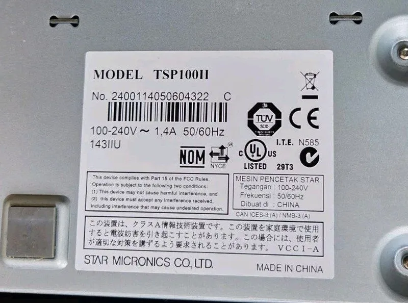 Принтер чеков Star TSP100II futurePRNT Direct Thermal POS Receipt Printer USB 14 — фото лота 3