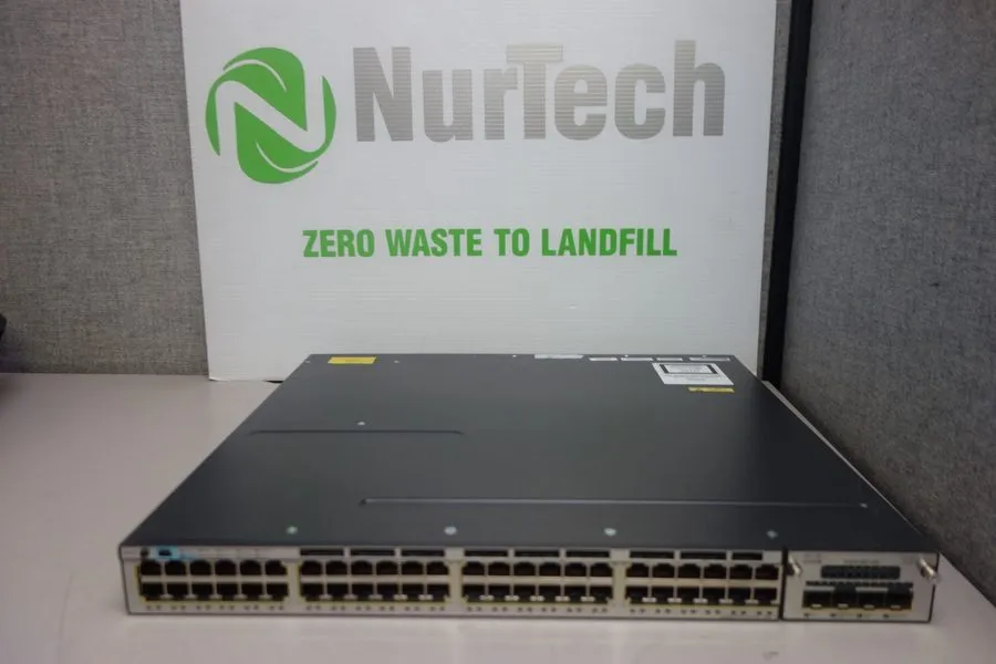 Коммутатор Cisco WS-C3750X-48P-S 48 Port PoE Gigabit Switch W/C3KX-NM-10G