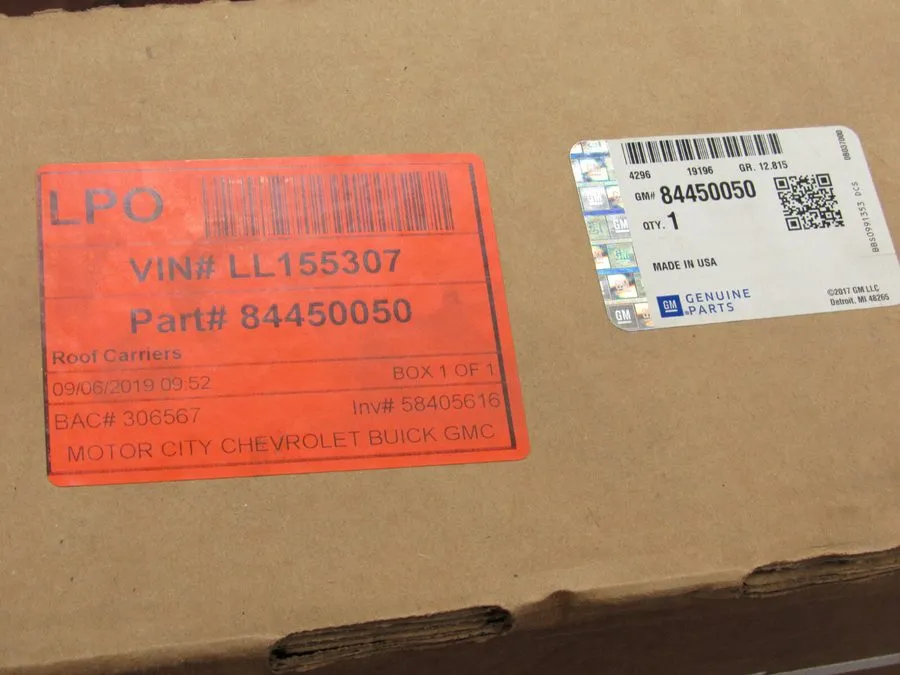 Комплект направляющих GM Roof Luggage Carrier Cross Rail Kit 84450050