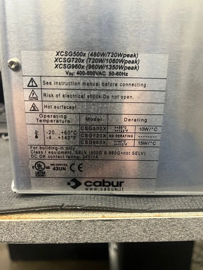 Блок питания ASI CABUR XCSG960C XCSG Series 3-Phase DIN Rail Mount Power Supply, — фото лота 2