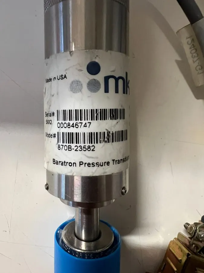 Датчик давления MKS 870B-23582 Baratron Pressure Transducer 100psia, 13-36VDC, 4 — фото лота 1