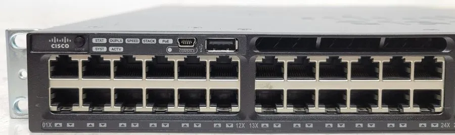 Коммутатор Cisco WS-C3650-48FD-L V03 48-Port PoE+ Gigabit Ethernet Switch 2x 10G — фото лота 1