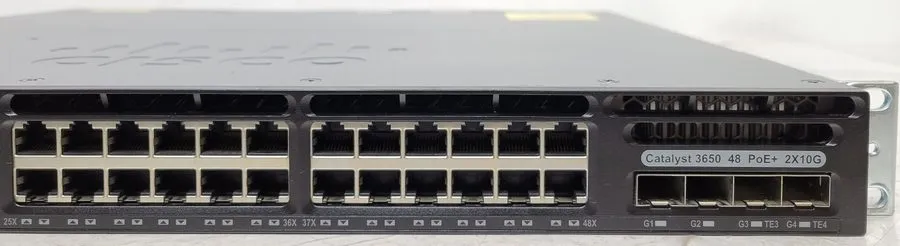 Коммутатор Cisco WS-C3650-48FD-L V03 48-Port PoE+ Gigabit Ethernet Switch 2x 10G — фото лота 2