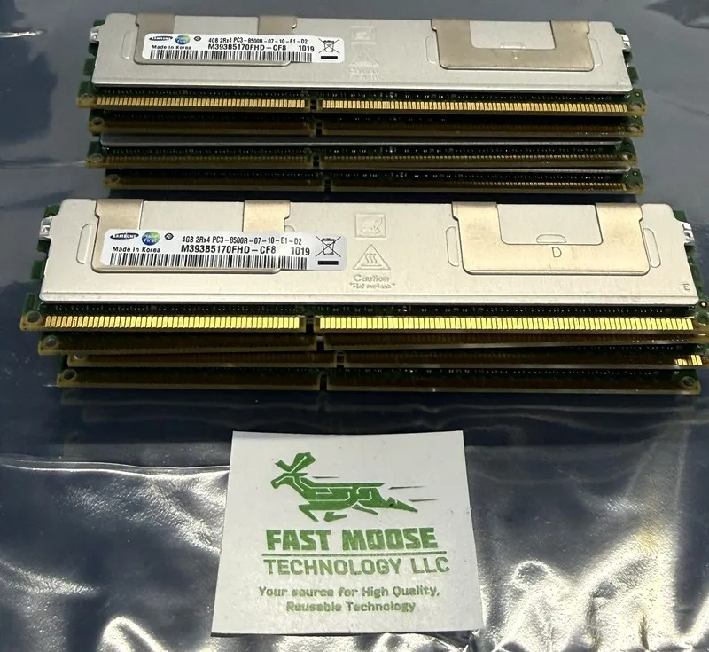 Модуль памяти M393B5170FHD-CF8 SAMSUNG 4GB 2RX4 PC3-8500R-07-10-E1-D2 DDR3 ECC R