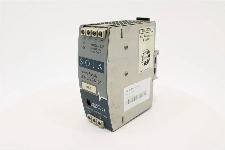 Блок питания Emerson SolaHD SDN 2.5-24-100P 24VDC 2.5A 60W DIN Rail Power Supply