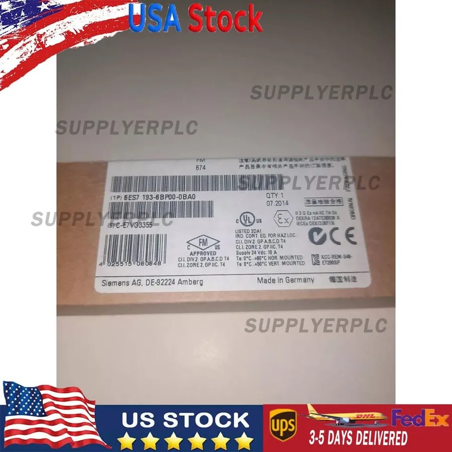 Модуль ввода-вывода Siemens 6ES7193-6BP00-0BA0 SIMATIC ET 200SP, Base Unit BU15-