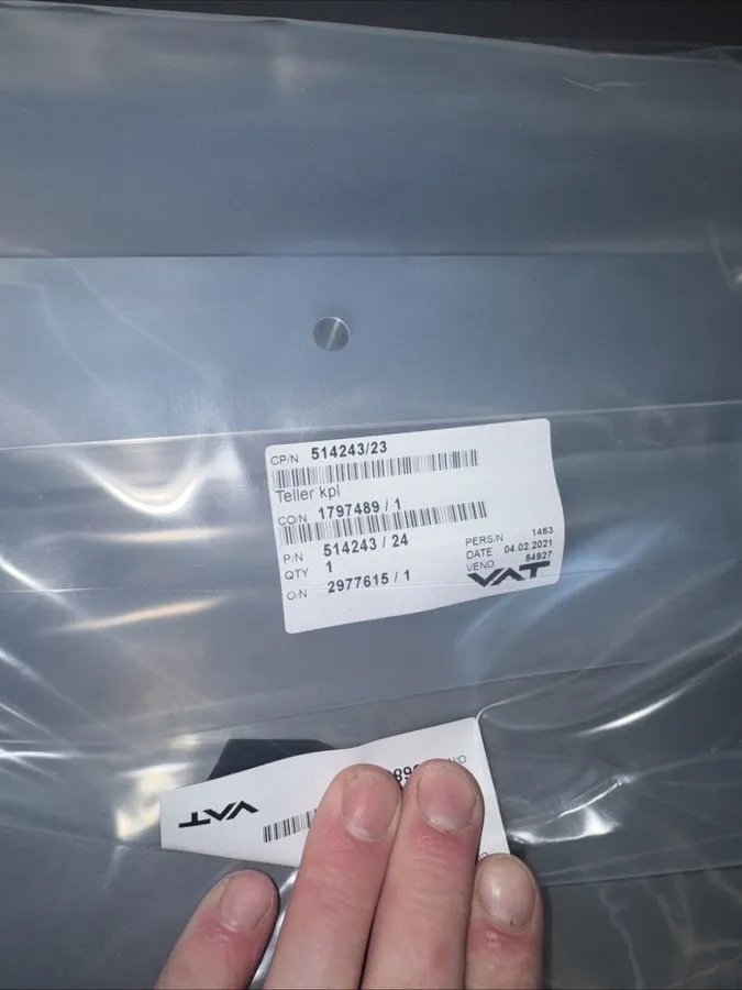 Насос VAT 533983VAT Seal Kit Vacuum Gate With 514243 Bonnet, TT1 — фото лота 2