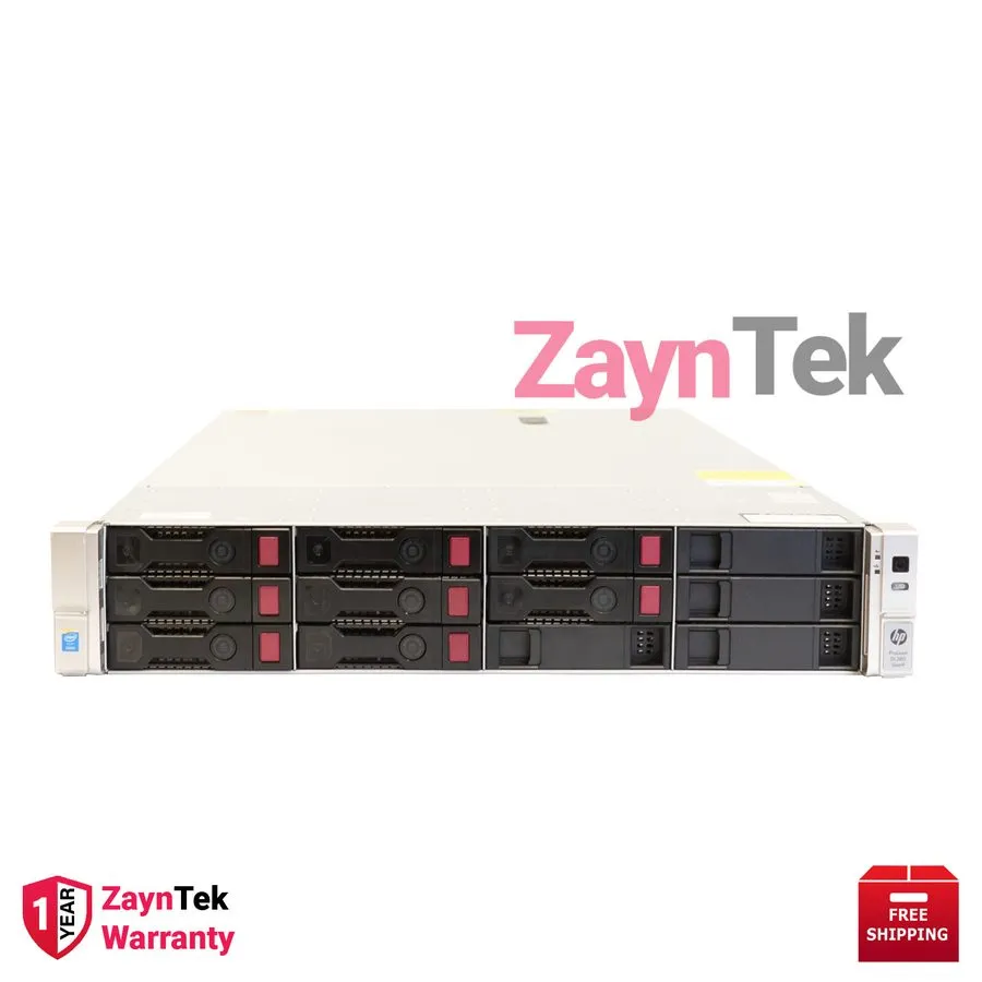 Сервер HPE PROLIANT DL380 G9 12LFF RACKSERVER 64GBDDR4 1xE52630v3 NEWHPE 24TB HD