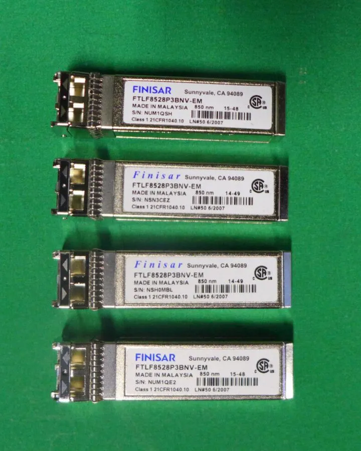Трансивер Lot 4 Finisar FTLF8528P3BNV-EM 8Gb FC SFP+ SR Transceiver 850nm LC MMF