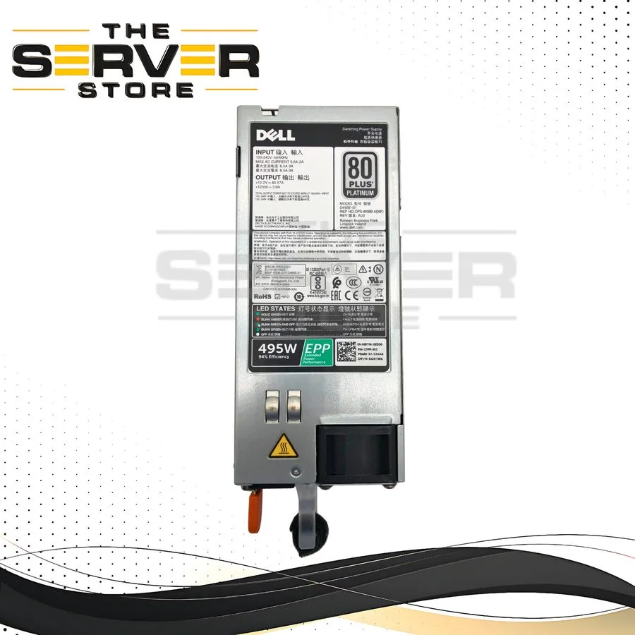Блок питания Dell PowerEdge R740 2000W 80 Plus Platinum D2000E-S0 Power Supply 0