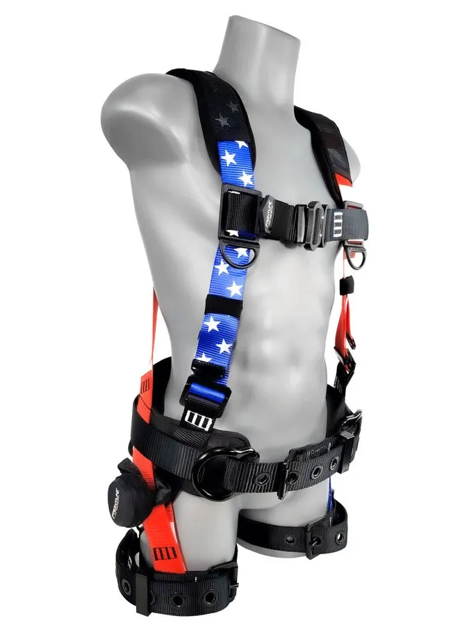 Жгут проводов Frontline 110CTB-AM Combat™ Lite American Flag Full Body Harness a — фото лота 1