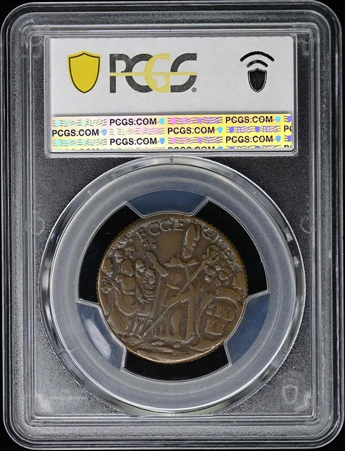 Лабораторный прибор 1670's St Patrick 1/2 P Jersey Colonial Coin PCGS XF45BN — фото лота 1