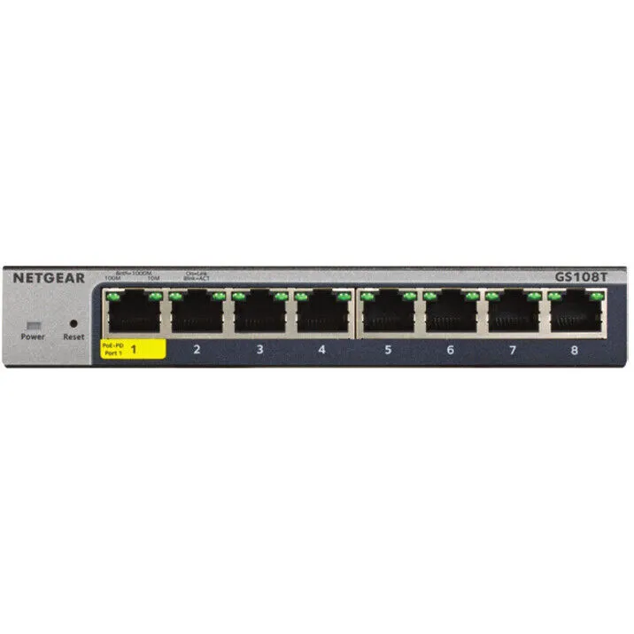 Коммутатор Netgear GS108T-300NAS 8-Port Gigabit Ethernet Smart Managed Pro Switc