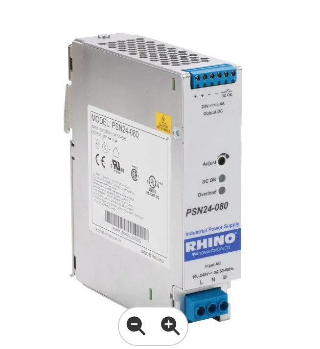 Блок питания RHINO PRO PSN24-080 24VDC 3.4A 80W DIN Rail Power Supply 120/240VAC — фото лота 1