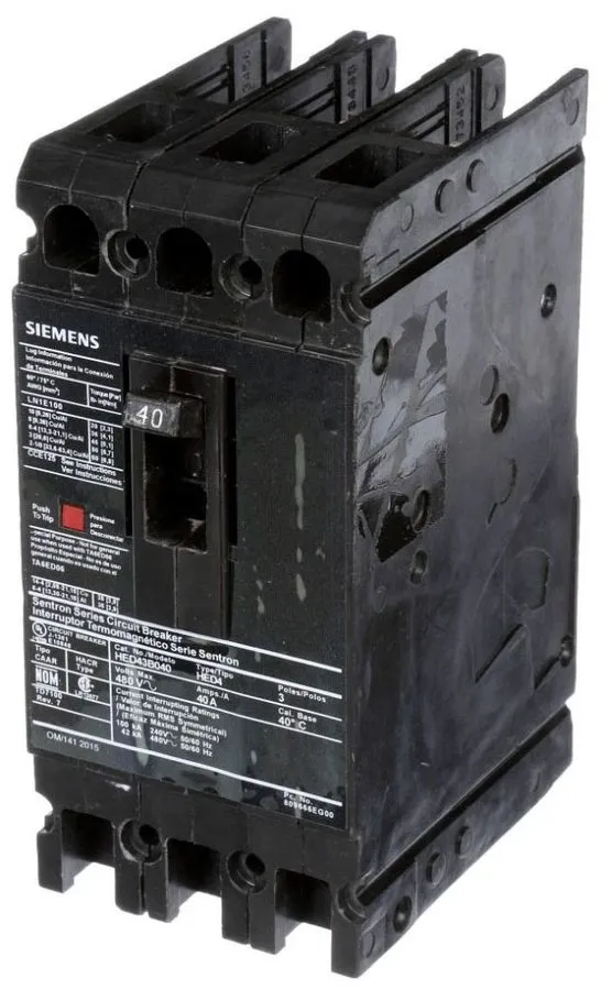 Автоматический выключатель Siemens HED43B040 Circuit Breaker Sentron Series HED4