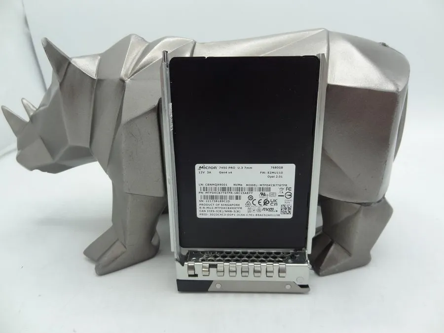 SSD-накопитель Micron 7450 PRO 7.68TB PCIE 4.0 NVME 7mm U.3 2.5in SSD MTFDKCB7T6