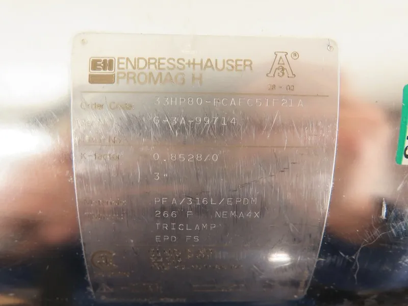 Расходомер Endress + Hauser 33HP80-FCAFC51F21A Promag H Stainless Steel Flow Met