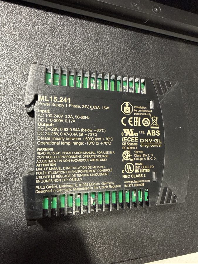 Блок питания Puls DC Power Supply, 100/240V AC, 24/28V DC, 15 W, 0.6 A, DIN Rail — фото лота 2
