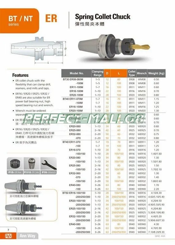 Патрон BT40-ER25-150 CNC Turning toolholder BT40 150mm