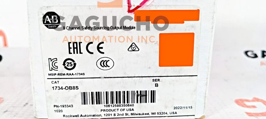 Модуль ввода-вывода Allen-Bradley 1734-OB8S POINT I/O 8-Ch Safety Sourcing Outpu
