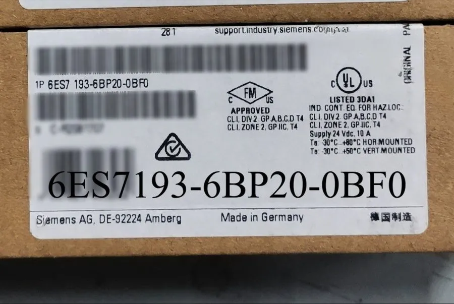 Модуль ввода-вывода SIEMENS SIMATIC ET 200SP 6ES7193-6BP20-0BF0
