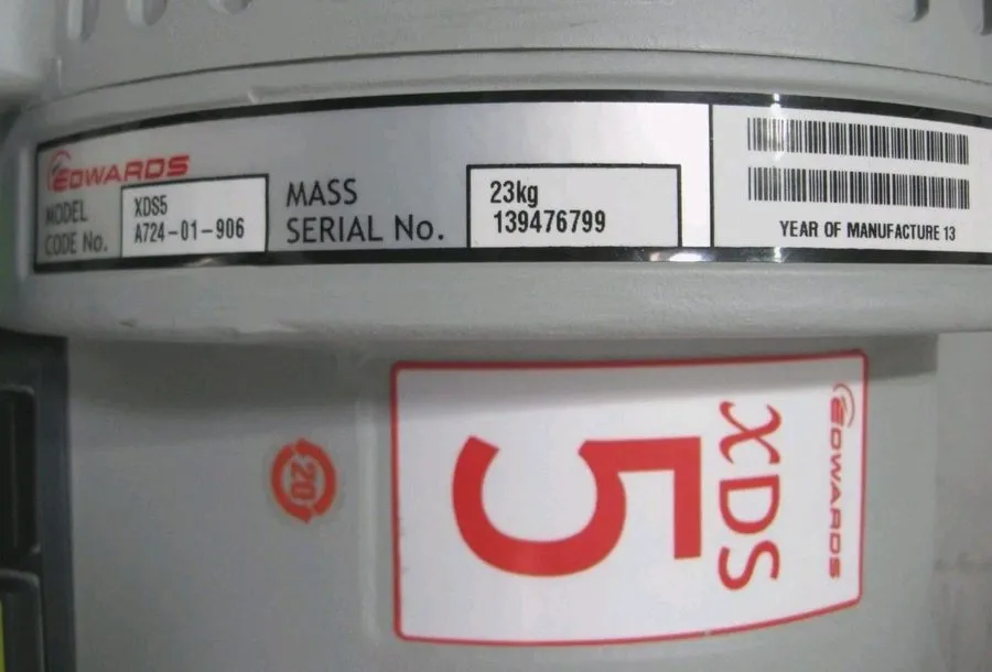 Насос Edwards XDS5 Dry Scroll Vacuum Pump REBUILT with 12-M WRNTY A724-01-906, 1 — фото лота 2