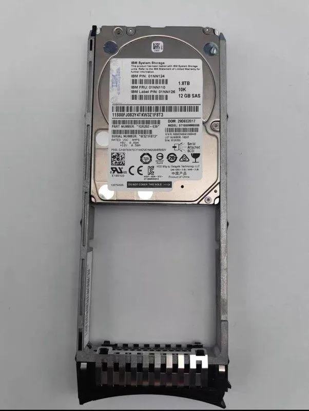 Сервер IBM 01NN126 01NN124 01NN110 1.8TB SAS 10K 12Gb/s 2.5" V7000 server Hard D
