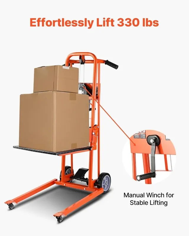 Оборудование 330lbs Capacity Manual Winch Stacker with 42.9in Height — фото лота 2