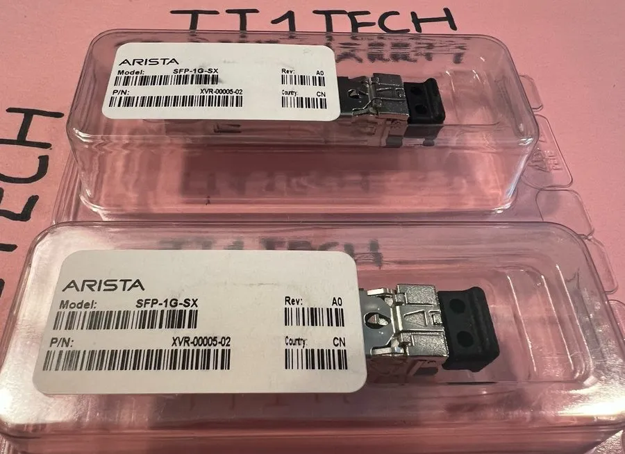 Трансивер Arista SFP-1G-SX 1GE-SX XVR-00005-02 850nm 500m over MMF transceiver