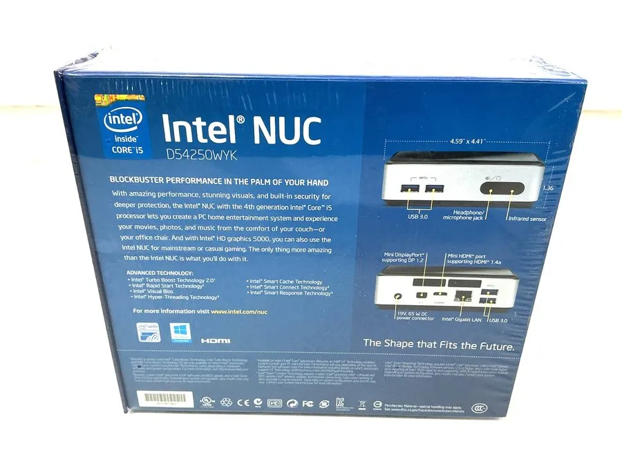 Жёсткий диск Intel NUC D54250WYK Core i5-4250U 1.30 GHz 8 GB DDR3L Desktop No HD — фото лота 1