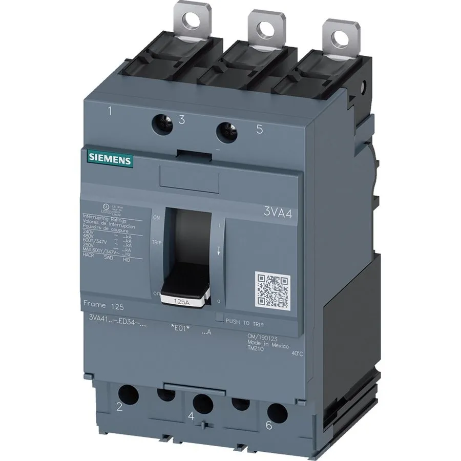Автоматический выключатель Siemens 3VA4150-6ED34-0AA0 Circuit Breaker 3P/50A /48