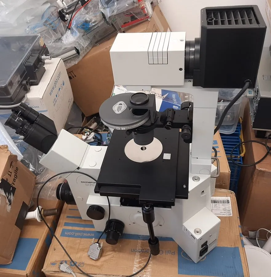 Микроскоп ^ Olympus IX70-S8F Inverted Fluorescence Microscope #W4095 — фото лота 1