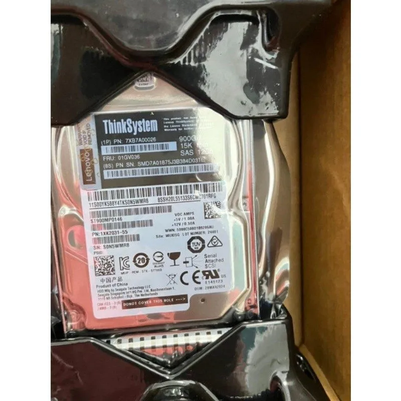 Сервер Lenovo 01GV035 01GV039 900GB 01GV036 2.5" SAS 15K 12G Server HDD Hard Dri