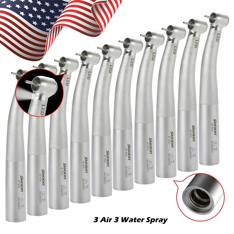 Стоматологический наконечник Dental LED E-generator High Speed Handpiece 3Spray