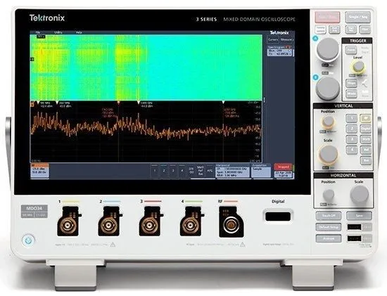 Осциллограф Tektronix MDO34 3-BW-1000 1 GHz, 4-Ch, Mixed Domain Oscilloscope — фото лота 1