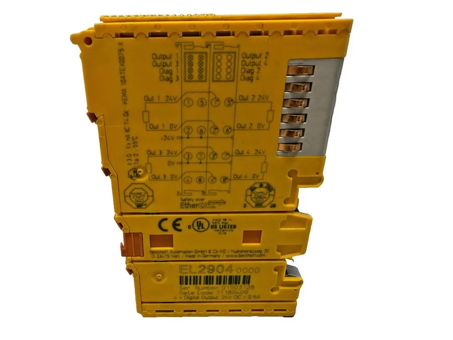 Модуль ввода-вывода El2904 Beckhoff EtherCAT 4ch Digital Output 24V Dc 0.5A