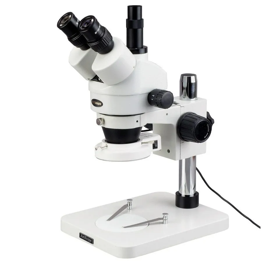 Микроскоп Amscope 7X-45X Simul-Focal Stereo Zoom Microscope Dual Arm Boom + 144-