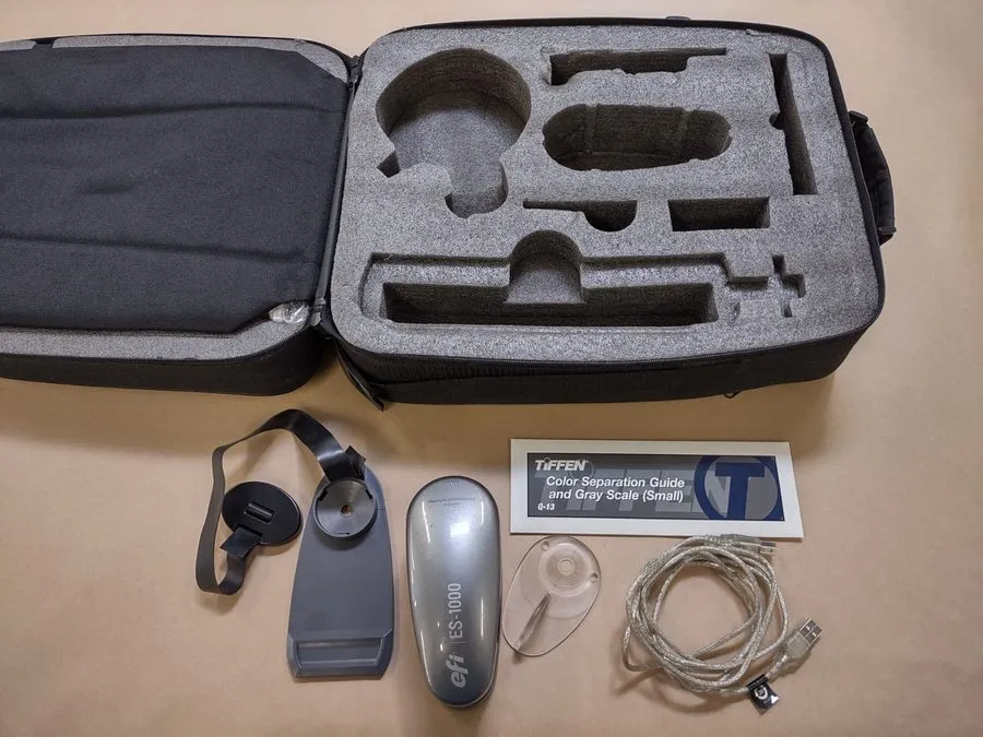 Спектрофотометр EFI ES-1000 Spectrophotometer Color Measurement Device w/ Case & — фото лота 1