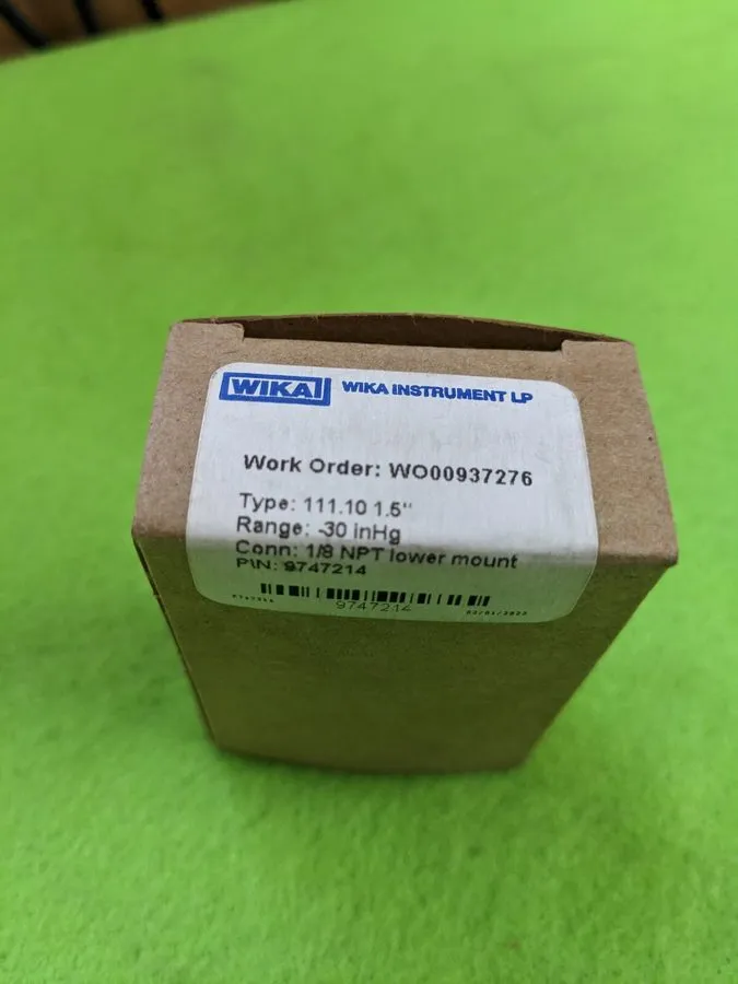 Трубопроводная арматура WIKA Instrument LP 9747214 Gauge