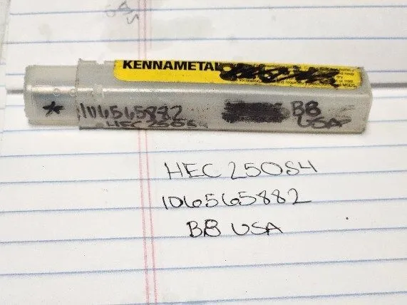 Режущий инструмент Kennametal HEC250S4 KC610M Carbide Square End Mill 1/4" 4-Flu — фото лота 1