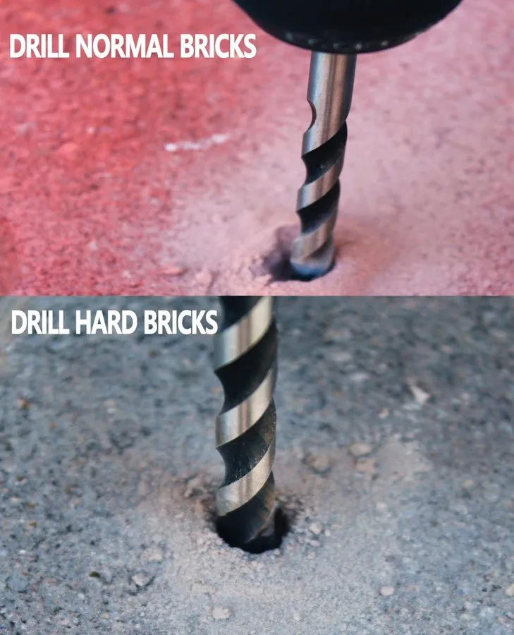 Режущий инструмент Concrete Masonry Drill Bit Set / Carbide Tip Black White Dril — фото лота 2