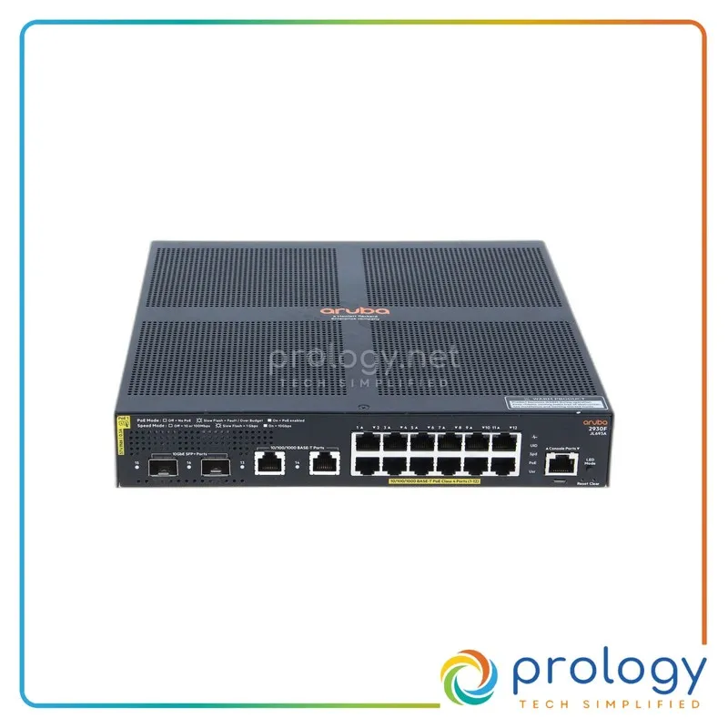 Коммутатор HPE Aruba 2930F 12 port Gigabit PoE+ Switch JL693A