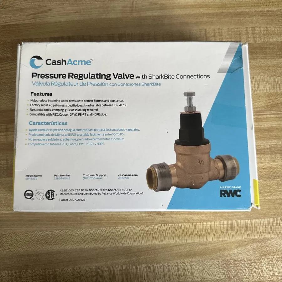 Клапан CashAcme 3/4" Pressure Regulator Valve 23858-0045 — фото лота 1