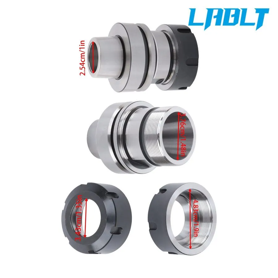 Патрон HSK63F-ER40-80 Collet Chuck Tool Holder G2.5 30k RPM CNC Router HSK 63F