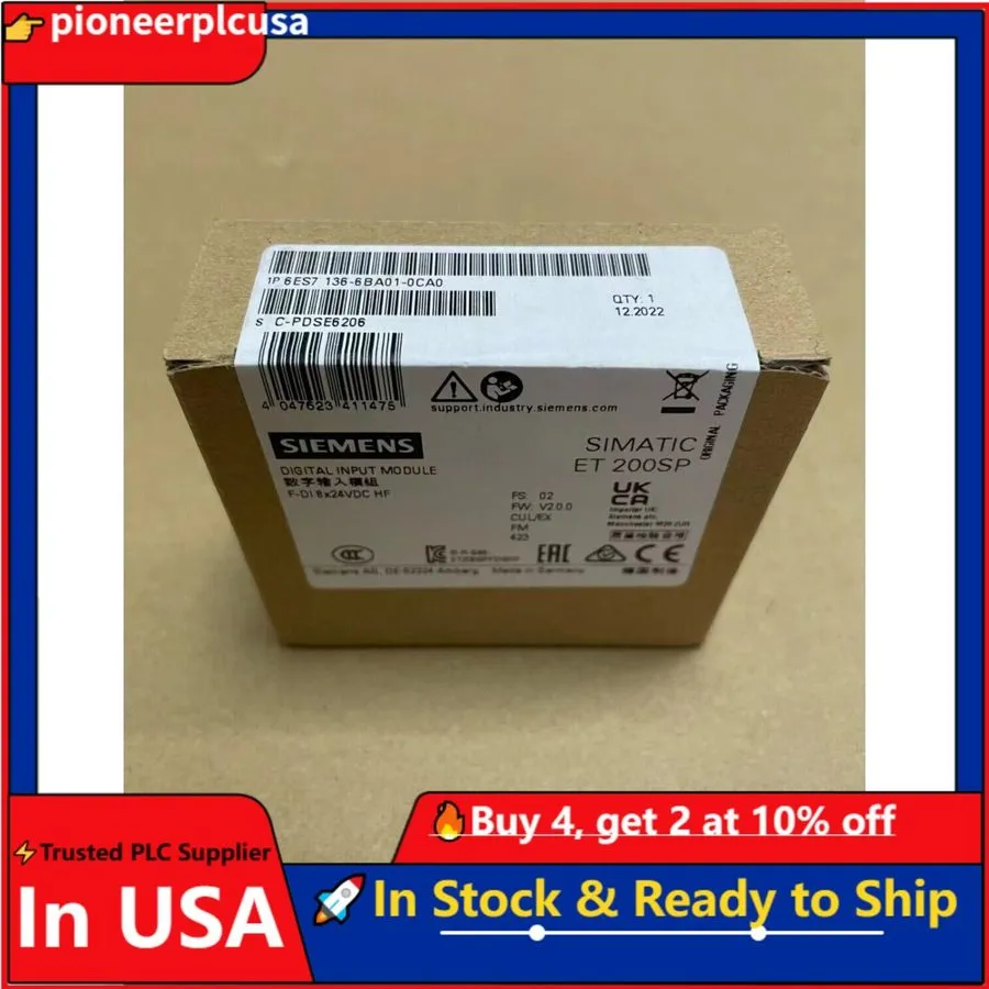 Модуль ввода-вывода Siemens 6ES7136-6BA01-0CA0 simatic ET 200SP US