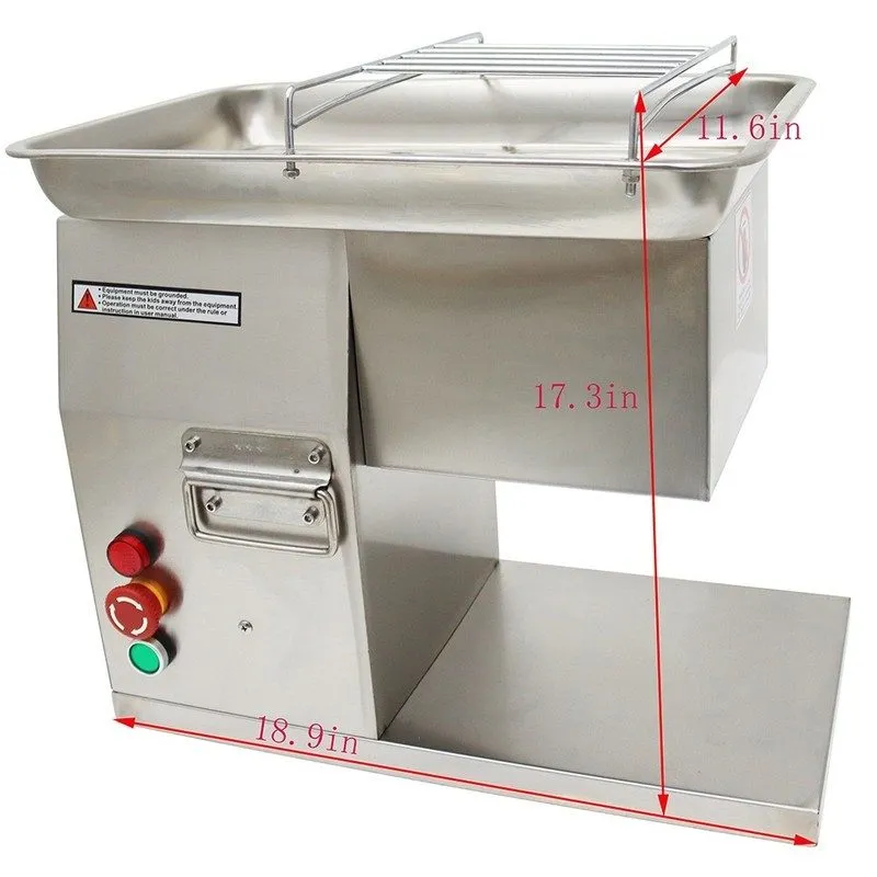 Слайсер Commercial Electric Meat Slicer Cutter with 5mm Blade Output 250kg/h 550