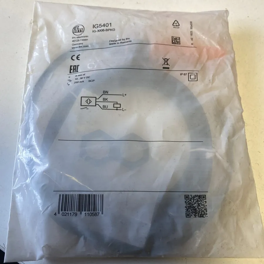 Датчик приближения ones IFM IG5401 sensor & proximity switch — фото лота 1