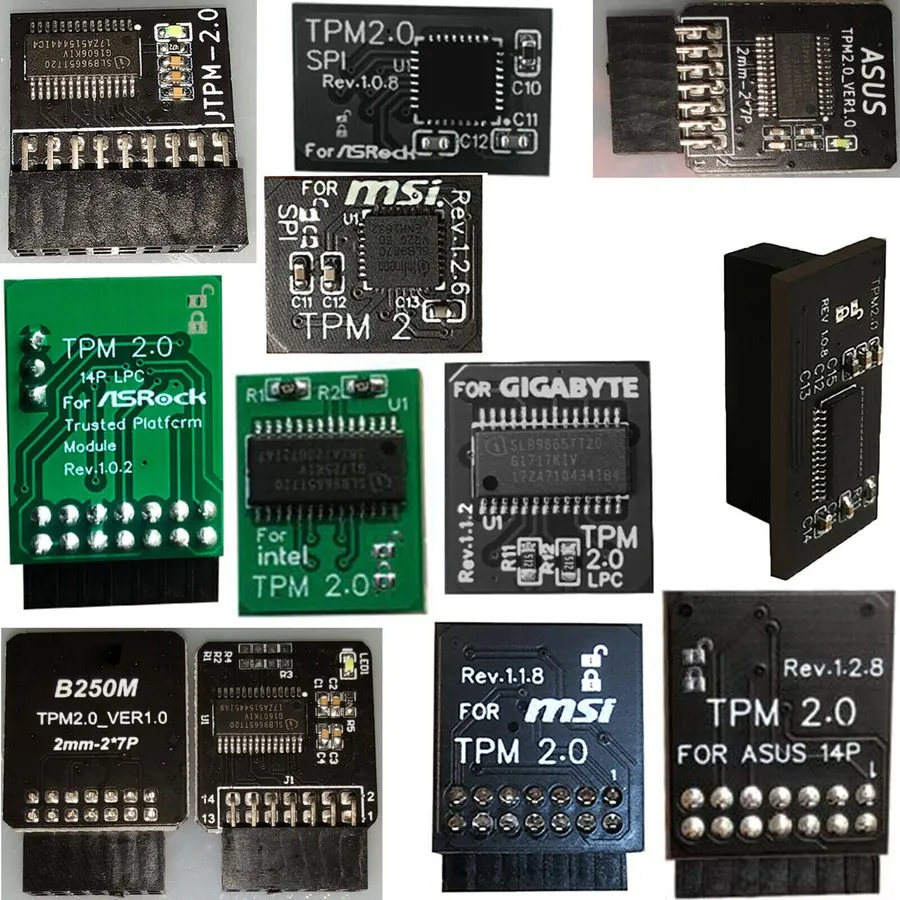 Запчасть для сервера TPM2.0 LPC Module (20 Pin) Trusted Platform — фото лота 1