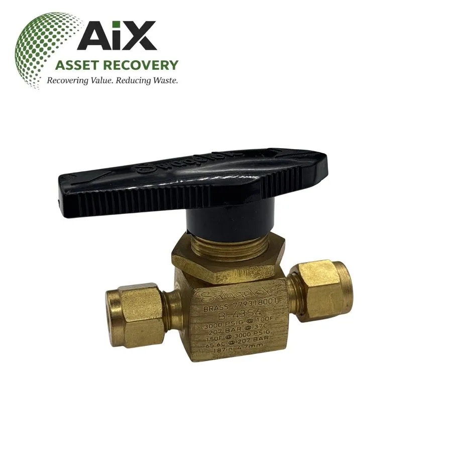 Клапан swagelok lever B-43S4 3000 PSI 1/4” LEVER VALVE