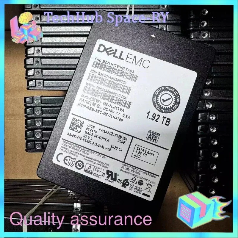 SSD-накопитель MZ-7LH1T9A Dell Samsung PM883 2.5 1.92TB 6GBPS RI SATA SSD Y24T6 